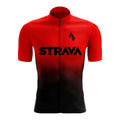 2024Strava Pro Bicycle Team Short Sleeve Maillot Ciclismo Men's Cycling Jersey Sets Summer Breathable Cycling Clothing Suit