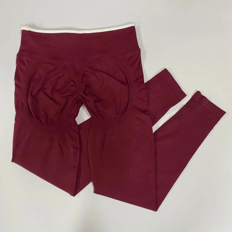 Ignite Sculpt ScrunchSeamless Scrunch teveo  Legging for Women Yoga Pants Hip Lifting Running Exercise Gym Ignite Sculpt Series