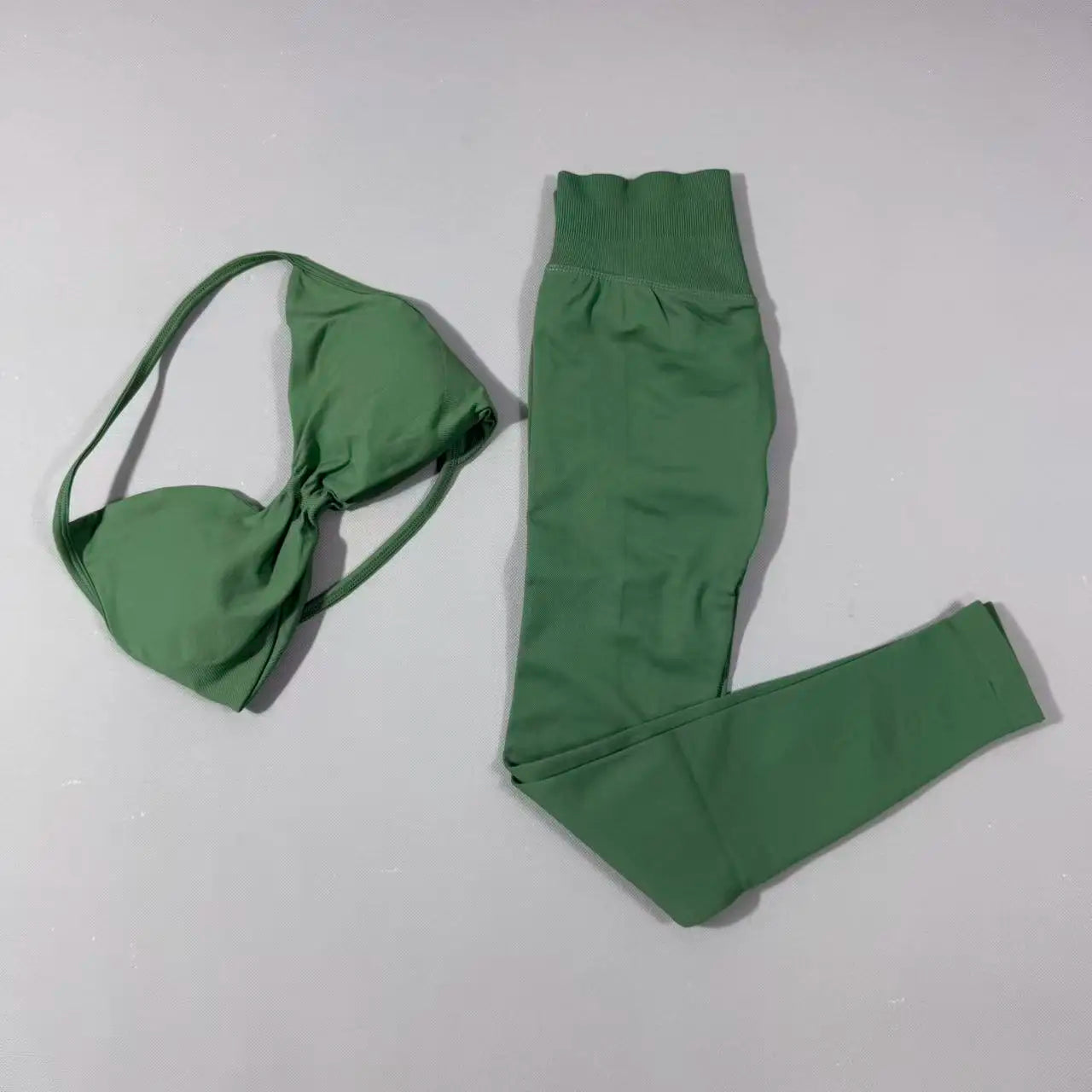 Yoga Gym Set 2 Piece Women Strappy Yoga Bra Top Workout Scrunch Shorts Sports Suit Fitness Clothes Seamless Yoga Set