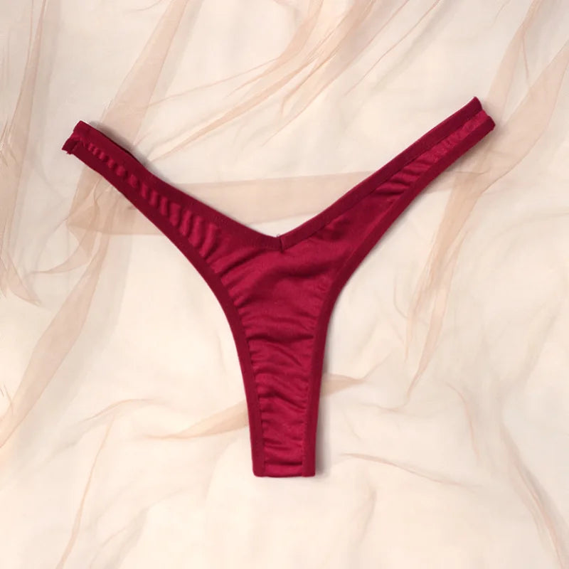 2025 Sexy Simple Low Waist Briefs Women's Wholesale Thong New Hip Lifting Pants