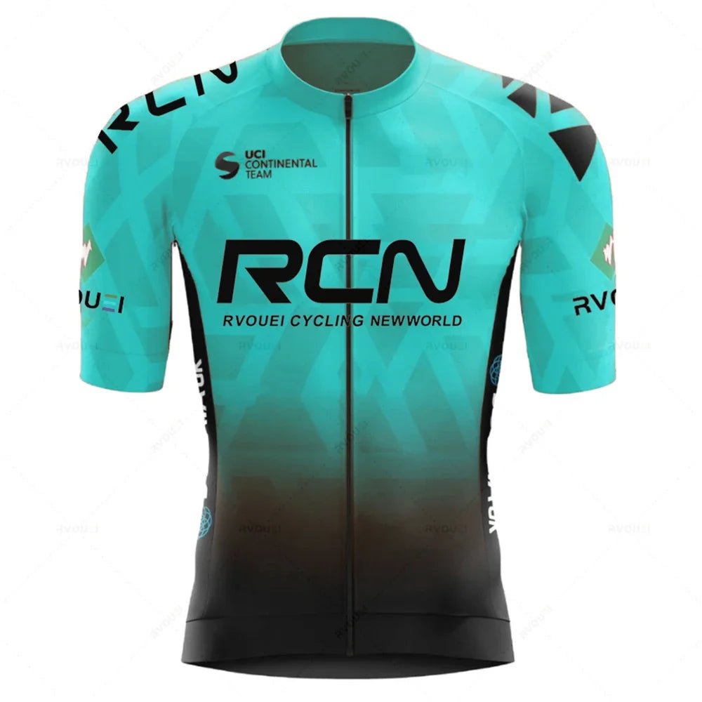 2025 RCN Team Cycling Jersey Set Summer Breathable Road Bicycle Suit Riding Uniform Bike MTB Clothing New Sports Cycling Kits