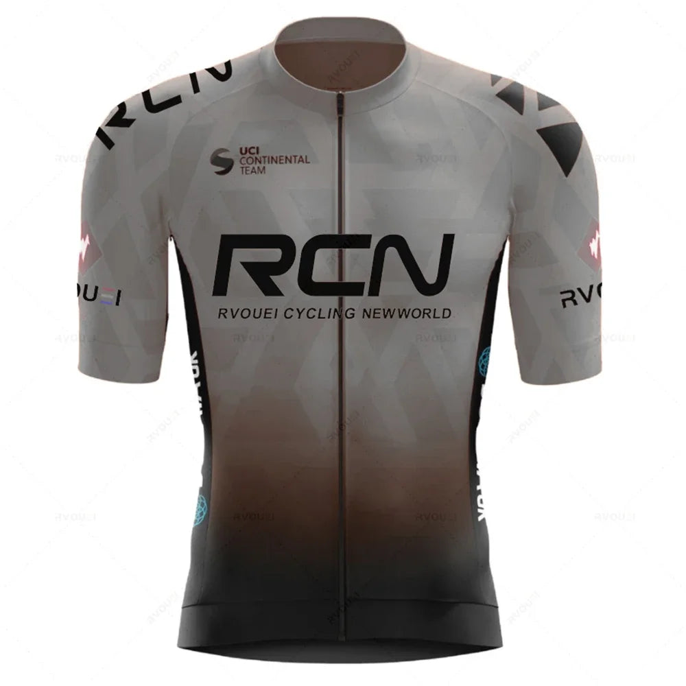 2025 RCN Team Cycling Jersey Set Summer Breathable Road Bicycle Suit Riding Uniform Bike MTB Clothing New Sports Cycling Kits