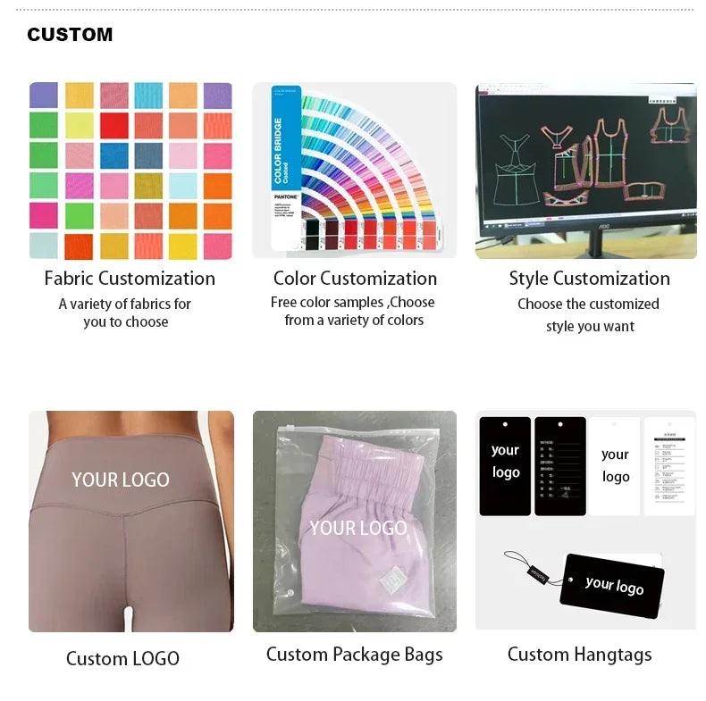 No Logo 2Pcs Gym Set Women Backless Tank Tops High Waist Scrunch Seamless Shorts Gym Suit Fitness Clothes Activewear Workout Set