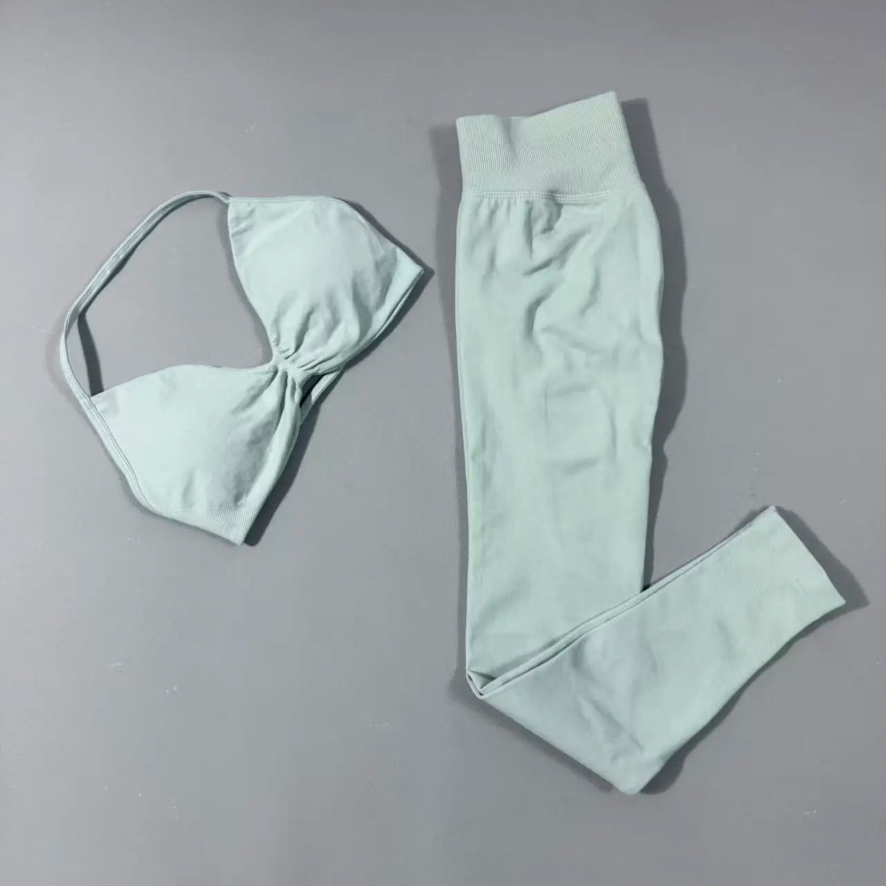 Yoga Gym Set 2 Piece Women Strappy Yoga Bra Top Workout Scrunch Shorts Sports Suit Fitness Clothes Seamless Yoga Set