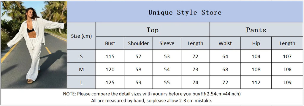 Women Casual Brown Cotton Linen Shirt Pants Suit Fashion Single Breasted Blouses Elastic Waist Pant Set 2025 Spring Loose Outfit
