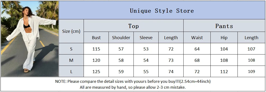 Women Casual Brown Cotton Linen Shirt Pants Suit Fashion Single Breasted Blouses Elastic Waist Pant Set 2025 Spring Loose Outfit