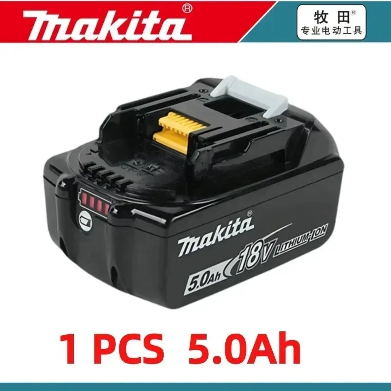 Authentic 100% Original 18V Makita 5Ah 6Ah 9Ah Rechargeable Battery for Electric Tool, Battery +charger+electric drill