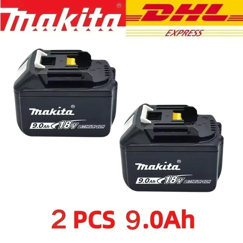 Authentic 100% Original 18V Makita 5Ah 6Ah 9Ah Rechargeable Battery for Electric Tool, Battery +charger+electric drill