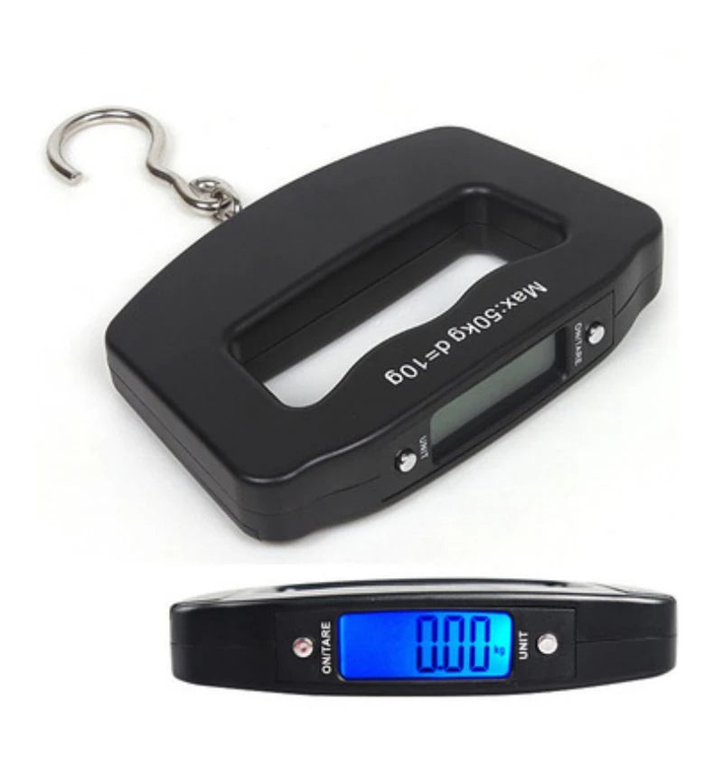 Portable Digital Scale LCD Display Fish Weight Backlight Hanging Scales Luggage Hook Suitcase Travel Weighing Scale 50KG