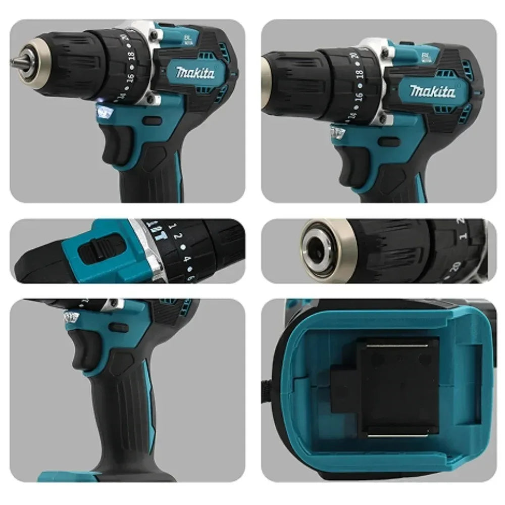 Authentic 100% Original 18V Makita 5Ah 6Ah 9Ah Rechargeable Battery for Electric Tool, Battery +charger+electric drill