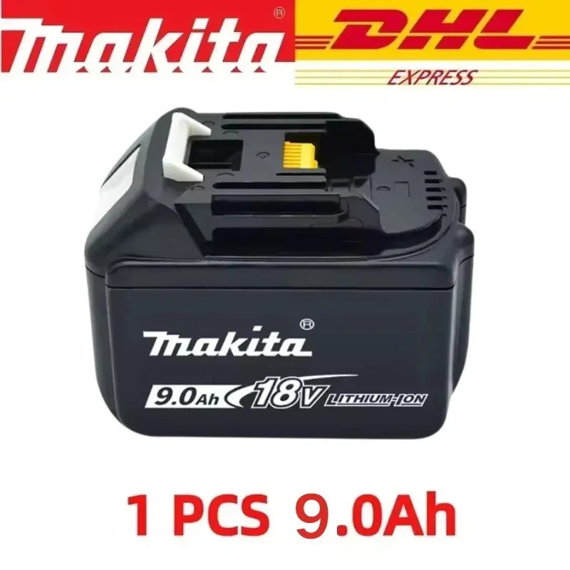 Authentic 100% Original 18V Makita 5Ah 6Ah 9Ah Rechargeable Battery for Electric Tool, Battery +charger+electric drill