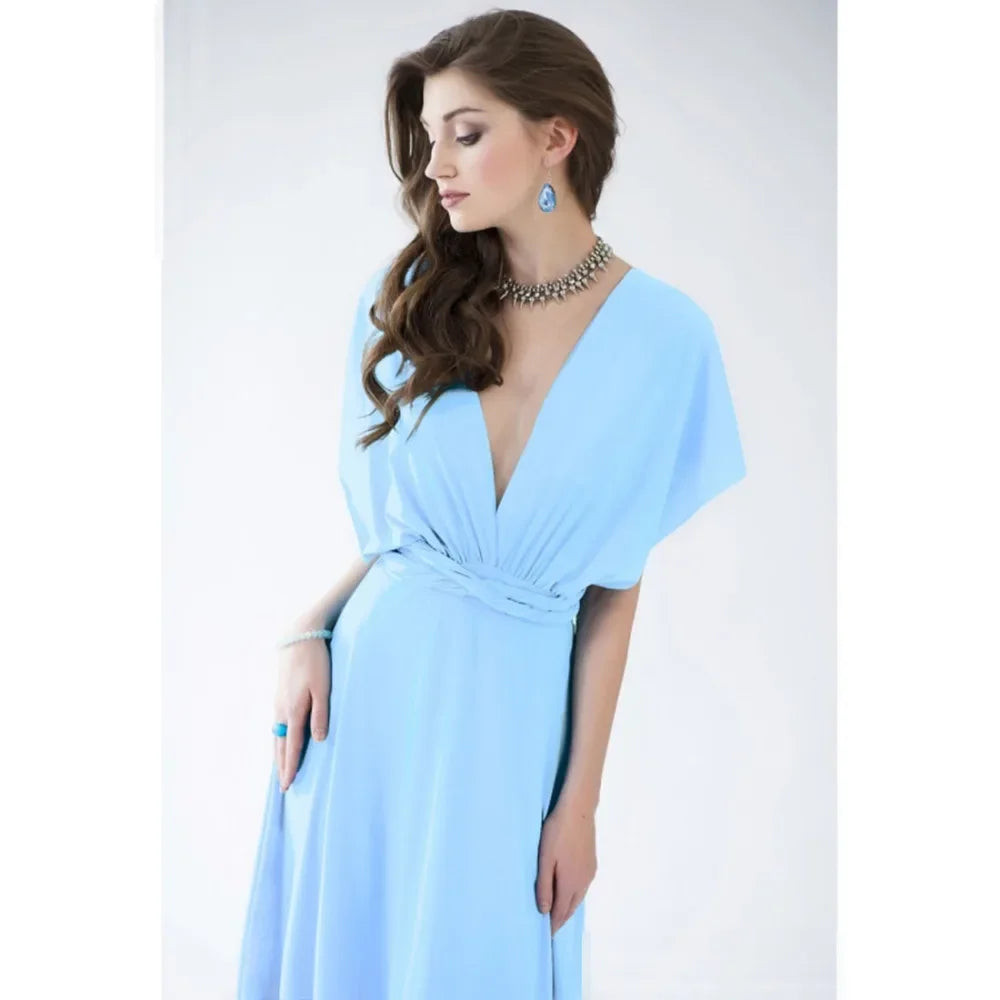 Sexy Fashion BandageLong Dresses Women Girl Summer Boho Female Red Long Dresses Fashion Multi Rope Bandage Drersses for Party