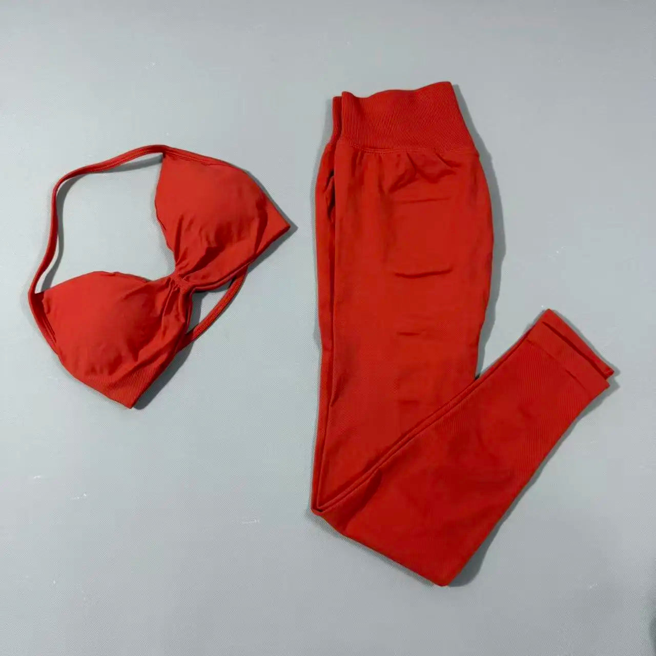 Yoga Gym Set 2 Piece Women Strappy Yoga Bra Top Workout Scrunch Shorts Sports Suit Fitness Clothes Seamless Yoga Set