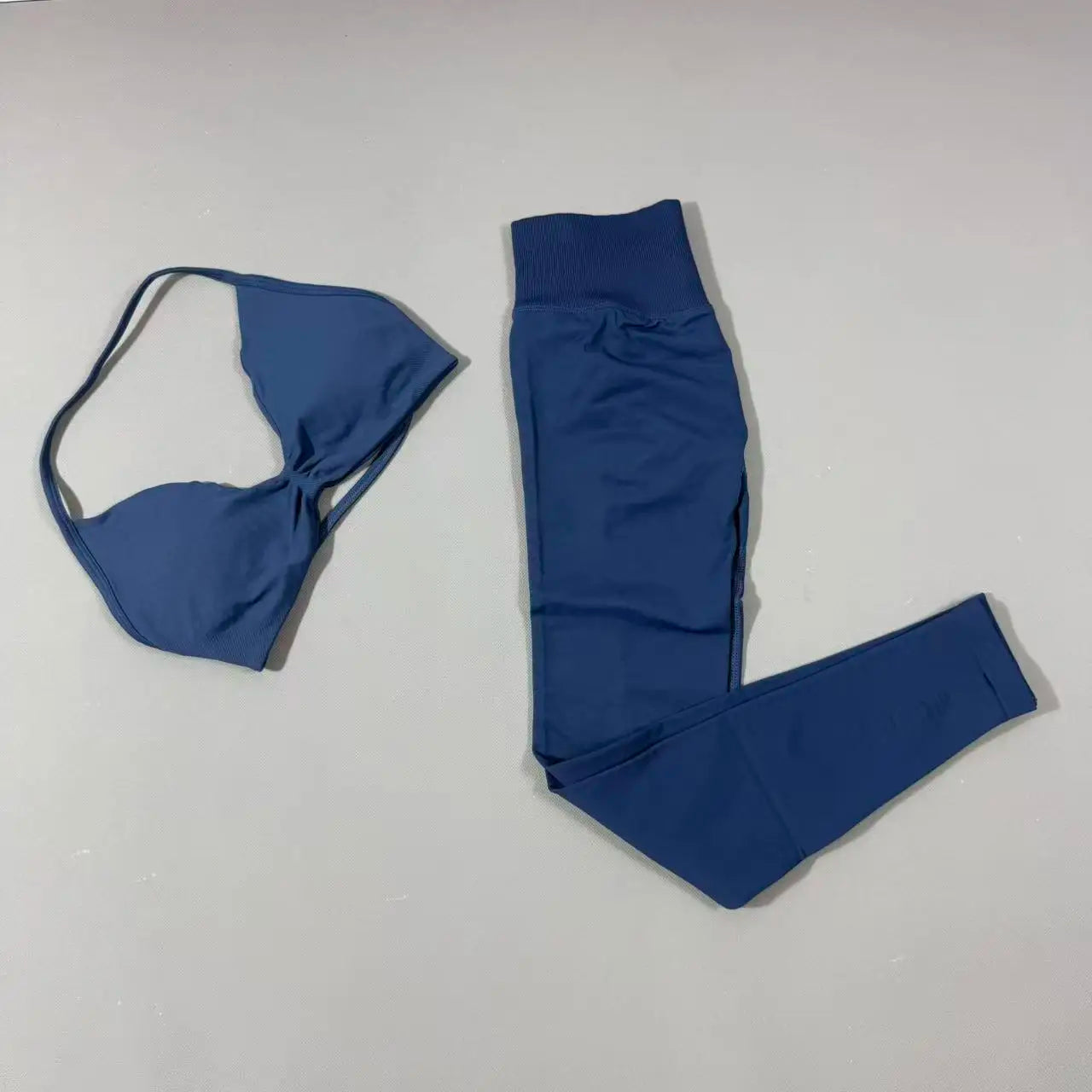 Yoga Gym Set 2 Piece Women Strappy Yoga Bra Top Workout Scrunch Shorts Sports Suit Fitness Clothes Seamless Yoga Set