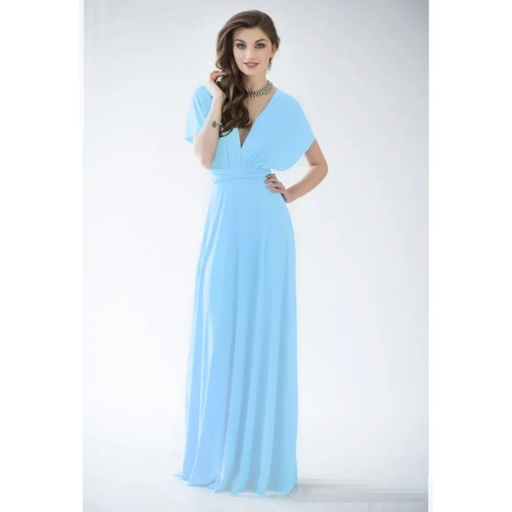 Sexy Fashion BandageLong Dresses Women Girl Summer Boho Female Red Long Dresses Fashion Multi Rope Bandage Drersses for Party
