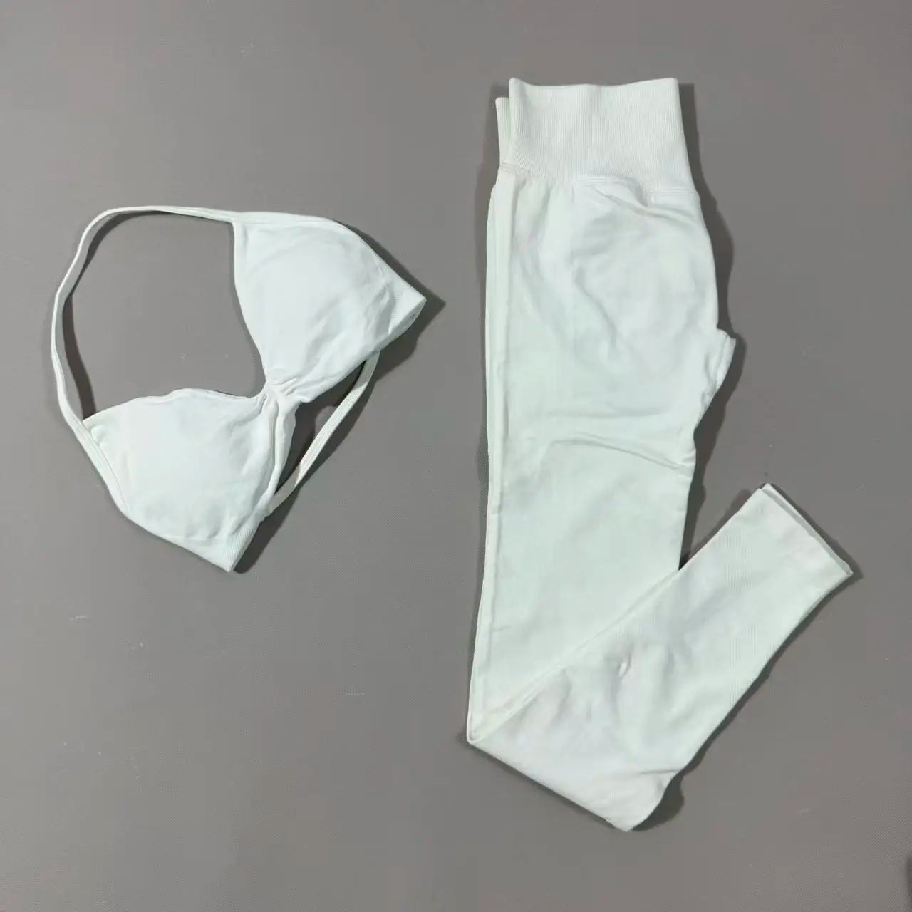 Yoga Gym Set 2 Piece Women Strappy Yoga Bra Top Workout Scrunch Shorts Sports Suit Fitness Clothes Seamless Yoga Set