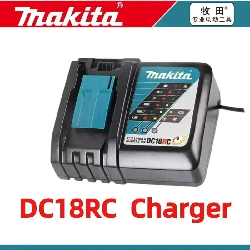 Authentic 100% Original 18V Makita 5Ah 6Ah 9Ah Rechargeable Battery for Electric Tool, Battery +charger+electric drill