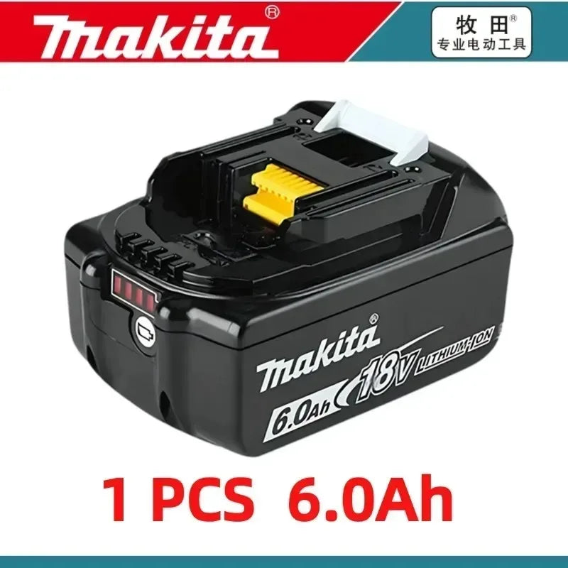 Authentic 100% Original 18V Makita 5Ah 6Ah 9Ah Rechargeable Battery for Electric Tool, Battery +charger+electric drill
