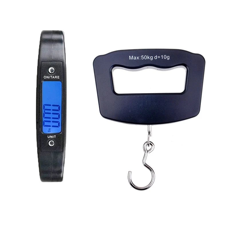 Portable Digital Scale LCD Display Fish Weight Backlight Hanging Scales Luggage Hook Suitcase Travel Weighing Scale 50KG
